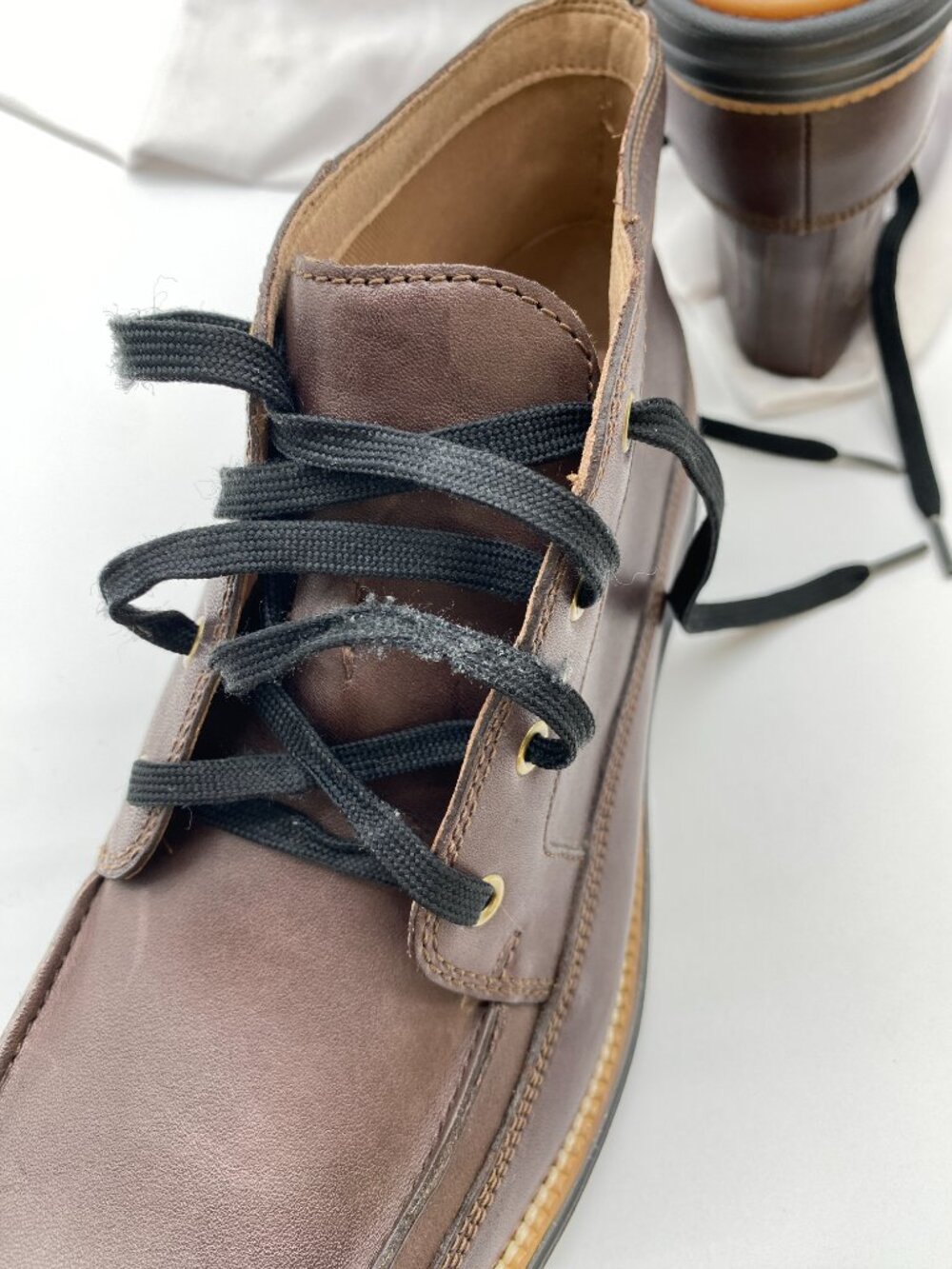 Cole Haan Grand.ØS Leather Chukka Boots Brown Moc Toe Men's 9.5 - Picture 10 of 10